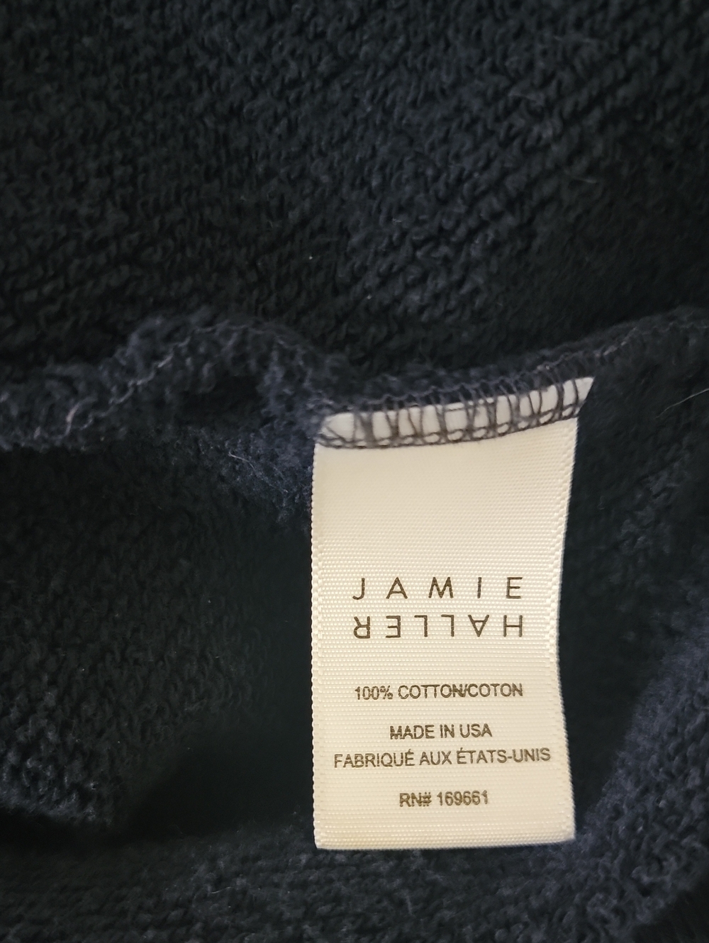 Jamie Haller The Daily Sweatshirt in Navy Blue Small - Picture 5 of 5
